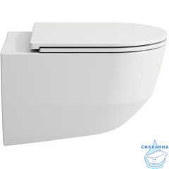 Инсталляция Laufen с кнопкой смыва в комплекте с безободковым унитазом Laufen Pro Rimless Z.RU93.0.761.5 c сиденьем Soft close (микролифт)