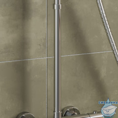 Удлинитель штанги для душевой системы, круглый, глянцевый хром, Ideal Spa, Milardo, ILS30CRM38