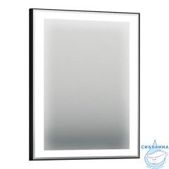 Зеркало ORKA Lisbon TR3001 65x75 c LED подсветкой, черный матовый