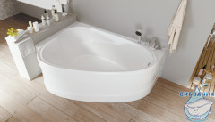 Акриловая ванна 1Marka Love 185x135 L с каркасом