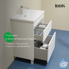 Тумба напольная, 60 см, белый, Zodiac X, IDDIS, ZDX60WFi95 подходит умыв. 4076000i28