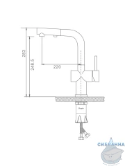 Смеситель для кухни Raglo R86.49.06 (черный)