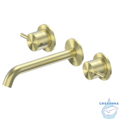 Смеситель ABBER Wasser Kreis 316 AF81123BG-L для раковины скрытого монтажа, брашированное золото