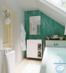 Тумба подвесная с раковиной 1Марка Lido 60П (1 дверь) белый глянец