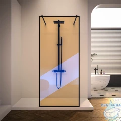 Walk-in Veconi Корато 110 профиль черный, стекло хамелеон KR90BC-110-09-C4