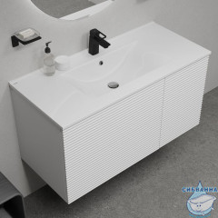Тумба с умывальником, подвесная, 100 см, белый, Bild, IDDIS, BIL10W0i95K подходит умыв. 0131000i28