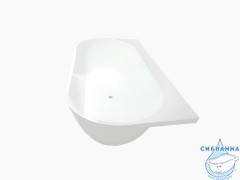 Ванна из литьевого мрамора New Line Sanitary Эдем 170х90 (с полкой и переливом)