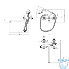 Смеситель для ванны Lemark Promotion LM6048C (хром)