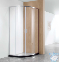 Душевое ограждение Aquatek AQ ARI RO 10020CH 100x100 профиль хром, стекло прозрачное (без поддона)