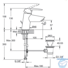 Комплект смесителей Vitra Dynamic S A49152EXP  (хром)