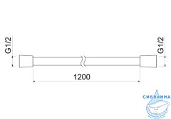 Душевой шланг 120 см Aquatek AQ2104CR
