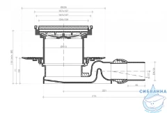 Дренажный трап для душа Pestan Confluo Standard Plate 13702559