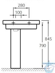 Пьедестал для раковины Jacob Delafon Odeon Up E4722G-00