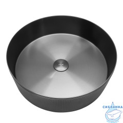 Раковина накладная ABBER Wasser Kreis AF2411GM оружейная сталь