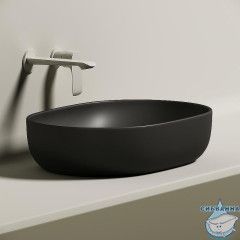  Раковина на столешницу 60 см Ceramicanova Element CN6047MB (черный матовый)