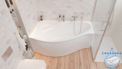 Акриловая ванна 1Marka Gracia 150x90 L с каркасом