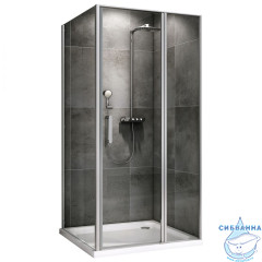 Душевое ограждение ABBER Sonnenstrand AG04100S-S85 100x85 профиль хром, стекло  прозрачное (без поддона)