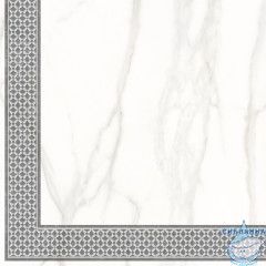 7346-0004-1001 Декор кер. Каррара Нова_LB Бел. 45*45 _декор 2_ 1 \4