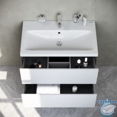 Тумба под раковину Am.Pm Gem 75 см M90FHX07522WG белый глянец