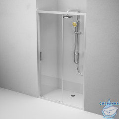 Дверь в нишу AM.PM Gem W90G-120-1-195MT 120 см профиль хром, стекло прозрачное