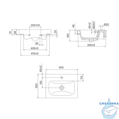 Тумба под раковину Iddis Zodiac 50 см ZOD5CB0i95K