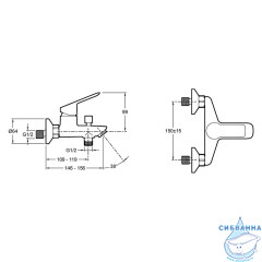 Комплект смесителей Jacob Delafon Lucien E20850RU-CP (хром)