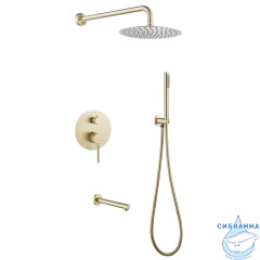 Душевая система Abber Emotion  250 1 режим AF8817G (золото матовое)