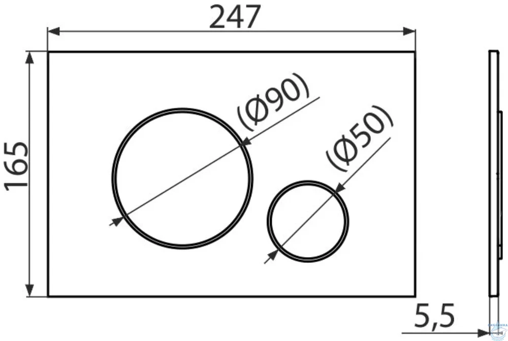 Инсталляция AlcaPlast Alcadrain с клавишей (черный матовый) AM101/1120-4:1 RU M678-0001