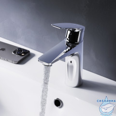 Смеситель для раковины AM.PM Gem F90A82100 (с донным клапаном) (хром)