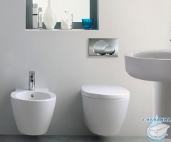 Инсталляция Ideal Standard ProSys с кнопкой смыва в комплекте с унитазом Ideal Standard Connect AquaBlade c сиденьем Soft close (микролифт), R030701