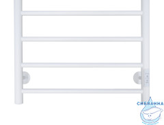 Полотенцесушитель электрический Санприз Аврора П8 50х80 с полкой (белый матовый) (подключение универсальное)