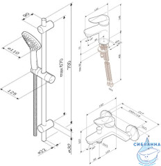 Комплект смесителей AM.PM Sunny F40985C00 (хром)