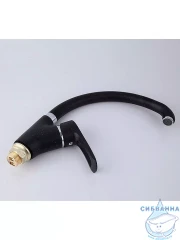 Смеситель кухни Frap F4166-7 (гранит/черный)