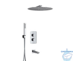 A178644  Встраиваемый комплект для ванны с верхней насадкой, лейкой и изливом A178644 T