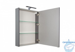 Зеркало-шкаф Aquanet Алвита 60 серый антрацит 183989