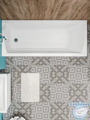 Акриловая ванна New Line Sanitary Modern 190x80 с каркасом