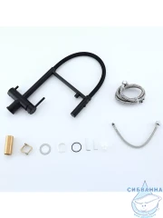 Смеситель кухни Gappo G4397-56 (черный матовый)