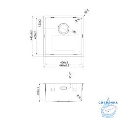 Кухонная мойка Iddis Prime PRI44S0i77 сатин