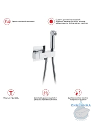 Смеситель Raglo R24.56 с гигиеническим душем (хром)