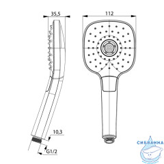 Лейка для душа Iddis 3 режима SEN3F00i18 (хром)