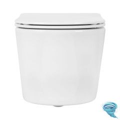 Унитаз подвесной безободковый Aquatek Оберон AQ1365T-00 с сиденьем Soft Close (микролифт)
