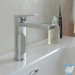 Смеситель для раковины Iddis Bridge BRDSB00i01 (без донного клапана) (хром)