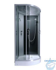 Душевая кабина Erlit ER3510P-C4 100x100 профиль хром, стекло тонированное