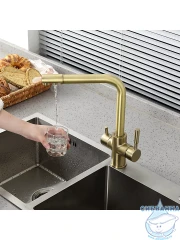 Смеситель кухни Frap F4352-4 (бронза)