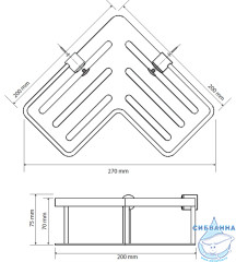 Полочка Bemeta Cytro 146208092
