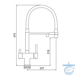 Смеситель для кухни Gappo G4395-56 (черный матовый)