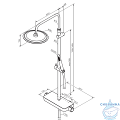 Душевая система Damixa Scandinavian Pure 936750000 (хром)