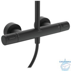 Душевая система Ideal Standard Ceratherm T25 300 1 режим BC748XG (черный матовый)