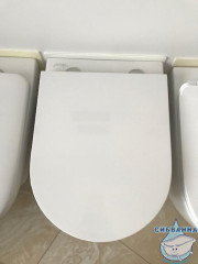 Унитаз подвесной безободковый Jacob Delafon Elite с сиденьем ультратонким Soft Close (микролифт) EDX112-00