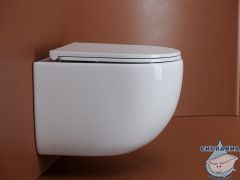 Унитаз подвесной безободковый Ceramicanova UP Rimless CN4007 с сиденьем быстросъемным Soft Close (микролифт)